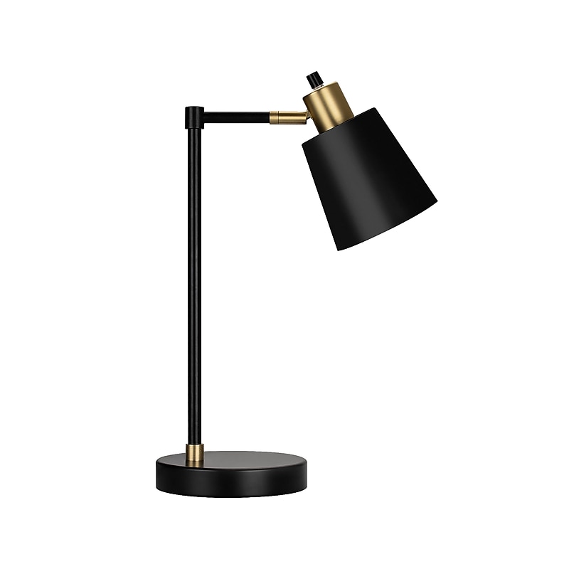 V-Light LED Desk Lamp, 19", Black/Gold, Matte (V20106TH) image 1