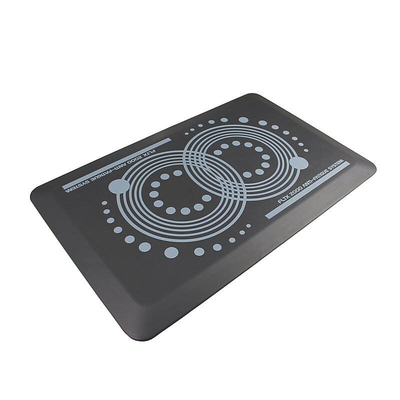 Floortex AFS-TEX 2000 Active Anti-Fatigue Mat, 32" x 20", Gray (FCA22032GY) image 1