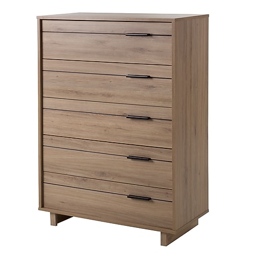 Shop Staples For South Shore Fynn Laminated Particleboard 5 Drawer
