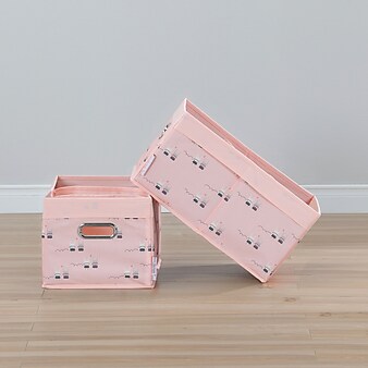 South Shore Storit 8.5''H Rabbit Baskets, Pink (100052)