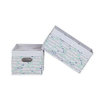 South Shore Storit Blue Nautical Baskets with Pattern, 2-Pack, (100049)