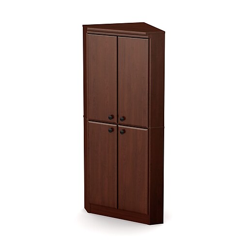 Shop Staples For South Shore Morgan 4 Door Corner Armoire Royal