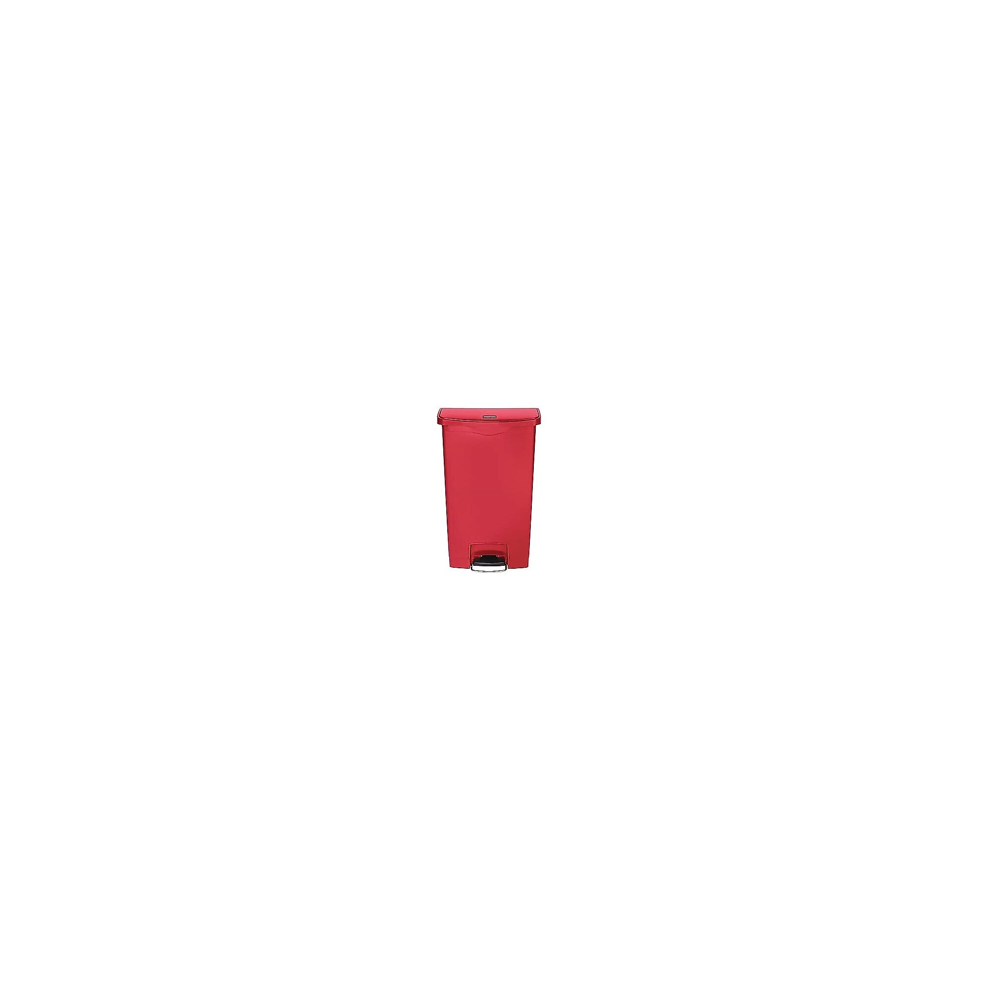 Rubbermaid Slim Jim Step-On Plastic Step Trash Can, 18 Gallon, Red (1883568) Sansujyuku sansujyuku.com