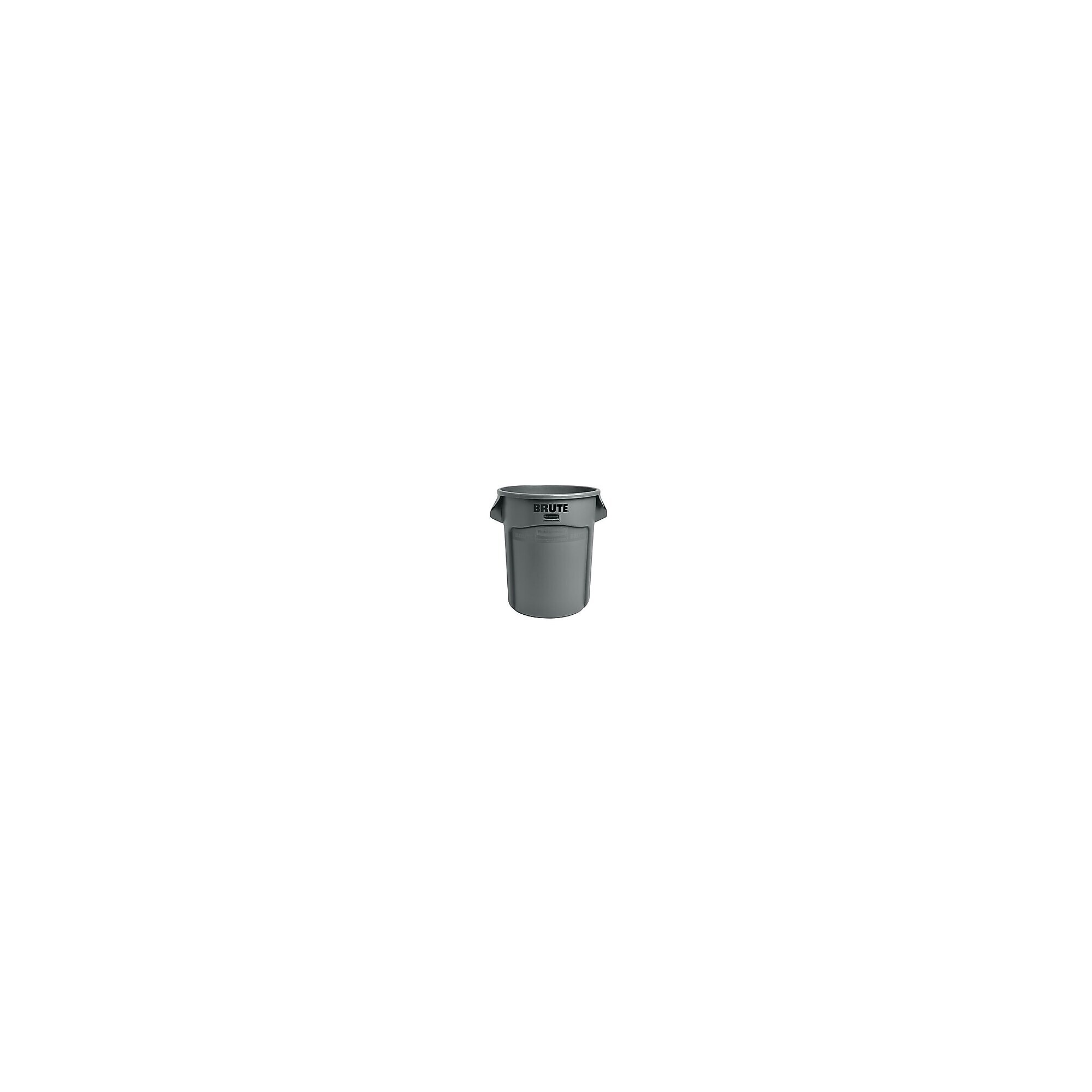 Rubbermaid Plastic Vented Brute Trash Can with no Lid, Gray, 20 gal. (FG262000GRAY) Simolary simolary.com