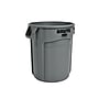 Rubbermaid Plastic Vented Brute Trash Can with no Lid, Gray, 20 gal. (FG262000GRAY)~#|#~sp120820158_sc7