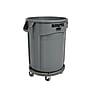 Rubbermaid Plastic Vented Brute Trash Can with no Lid, Gray, 20 gal. (FG262000GRAY)~#|#~sp120820160_sc7