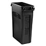 Rubbermaid Slim Jim Indoor Trash Can w/ No Lid, Black, 23 Gal. (FG354060BLA)~#|#~sp120820173_sc7