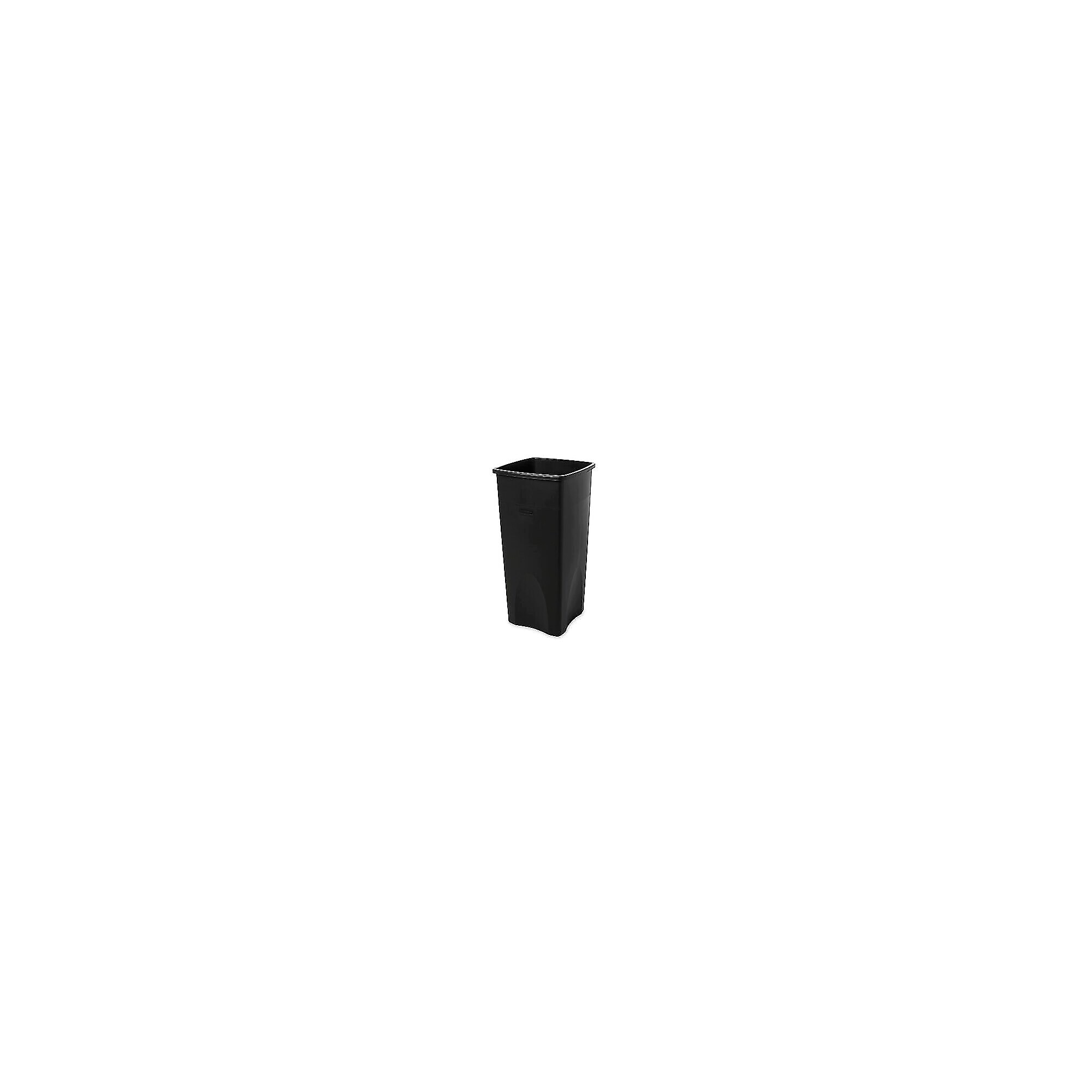 Rubbermaid Untouchable Plastic Square Wastebasket Trash Can, 23 Gallons, Black (FG356988BLA) Sansujyuku sansujyuku.com