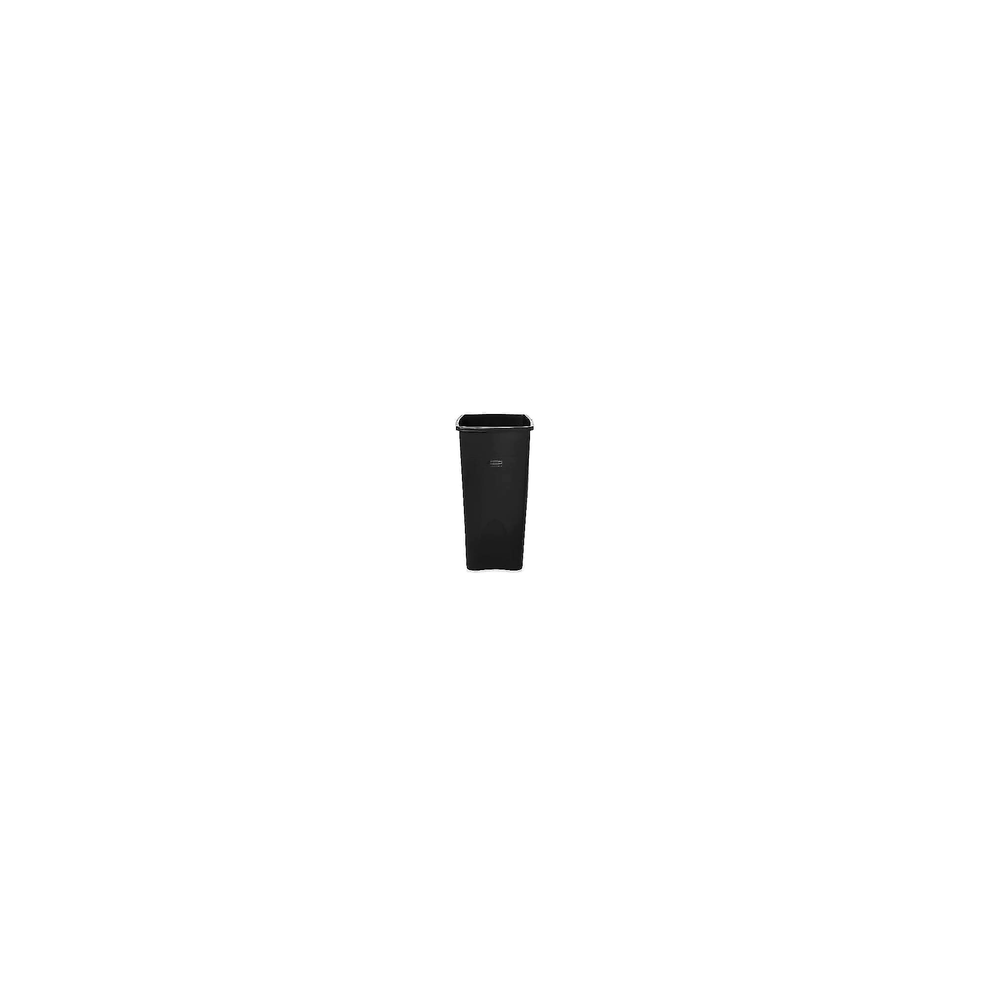 Rubbermaid Untouchable Plastic Square Wastebasket Trash Can, 23 Gallons, Black (FG356988BLA) Sansujyuku sansujyuku.com