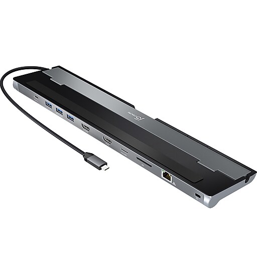 j5create DualDisplay Docking Station for USB TypeC Enabled Laptops (JCD542) Staples