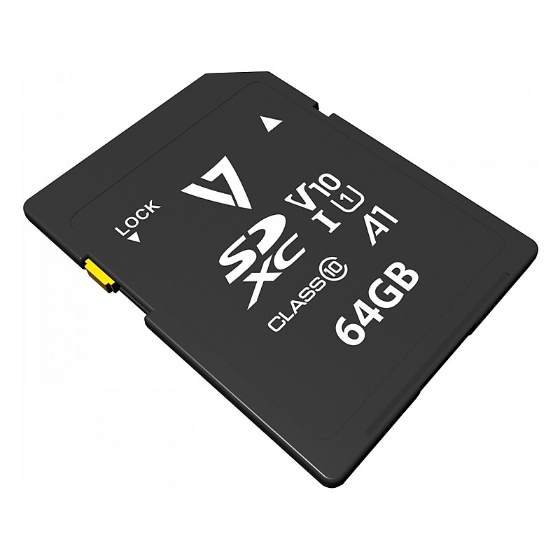 V7 64GB SDXC Memory Card, Class 10, UHS-I, V10 (VPSD64GV10U1) image 1