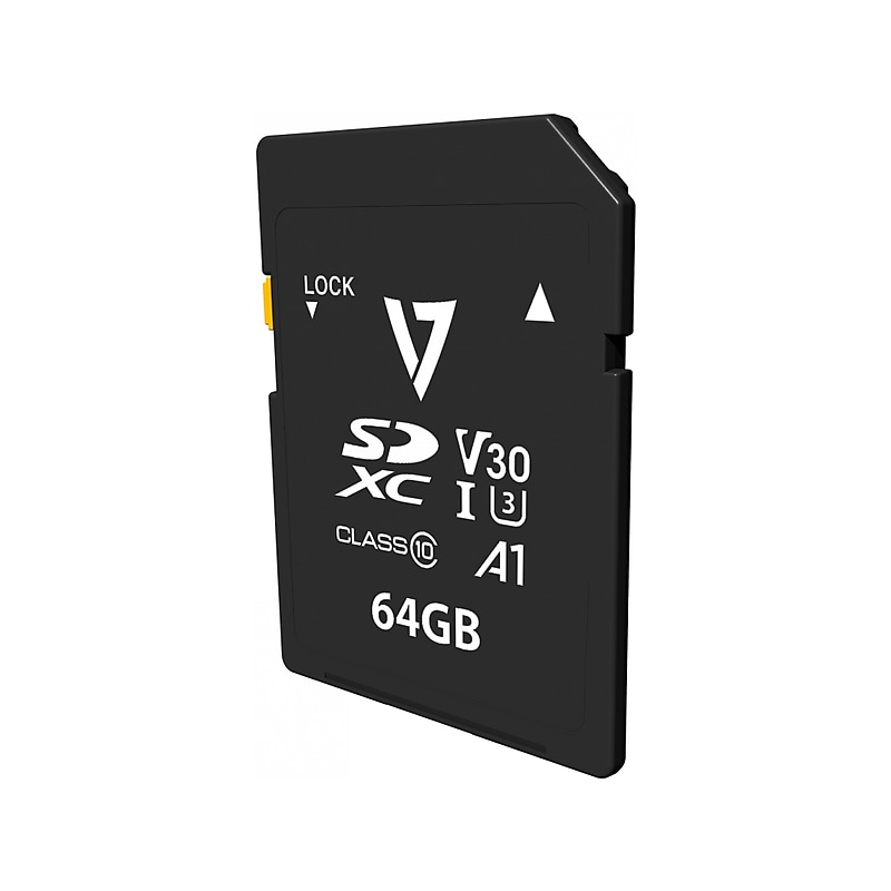 V7 64GB SDXC Memory Card, Class 10, UHS-III, V30 (VPSD64GV30U3) image 1