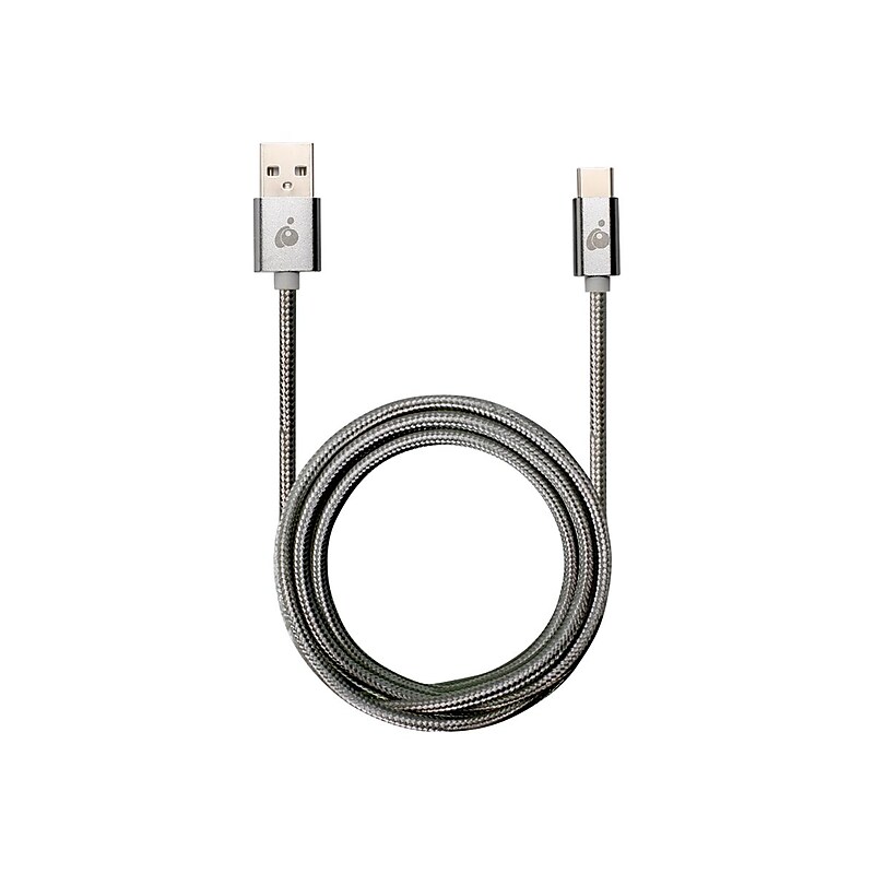 IOGEAR Charge & Sync 6.56' USB A to C Cable, Gray (G2LU3CAM02-GY) image 1