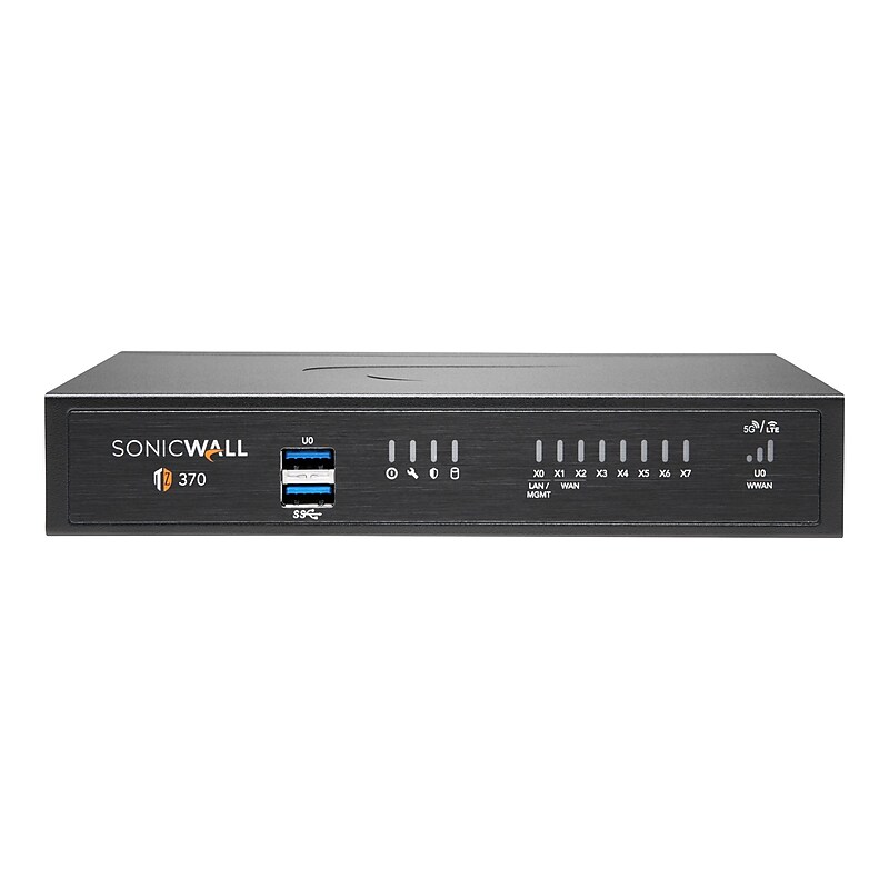 Sonicwall TZ370 Next-Generation Firewall, Desktop (02-SSC-6443) image 1
