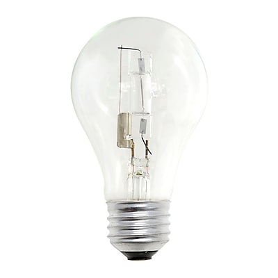 E26 Bulbrite 860619 29 W Dimmable A19 Shape Halogen Bulb 12 Pack Clear Base with Medium Screw 