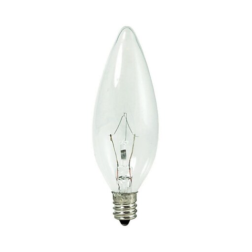 Bulbrite Krypton B10 40W Dimmable Clear 2700K Warm White Light Bulb, 20