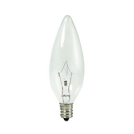 Bulbrite Krypton B10 25W Dimmable Clear 2700K Warm White Light Bulb, 20