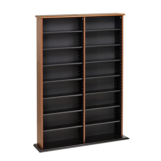Prepac™ Double Width Wall Storage, Cherry and Black (CMA-0640
