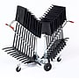 NPS Music Stand Dollies, Zinc, 20 Music Stand Transport And Storage Dolly, Chrome (DYMS20)~#|#~sp121246342_sc7