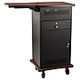 Oklahoma Sound 4-Shelf Wood/Steel Wizard Presentation Cart, Cherry (WZD)~#|#~sp121246346_sc7
