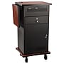Oklahoma Sound 4-Shelf Wood/Steel Wizard Presentation Cart, Cherry (WZD)~#|#~sp121246347_sc7