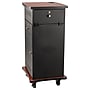 Oklahoma Sound 4-Shelf Wood/Steel Wizard Presentation Cart, Cherry (WZD)~#|#~sp121246348_sc7