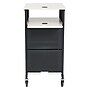Oklahoma Sound PRC Series 3-Shelf Metal Mobile Presentation Cart with Lockable Wheels, Black (PRC400)~#|#~sp121246381_sc7