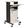 Oklahoma Sound PRC Series 3-Shelf Metal Mobile Presentation Cart with Lockable Wheels, Black (PRC250)~#|#~sp121246387_sc7