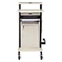 Oklahoma Sound PRC Series 3-Shelf Metal Mobile Presentation Cart with Lockable Wheels, Black (PRC250)~#|#~sp121246390_sc7