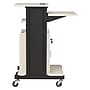 Oklahoma Sound PRC Series 3-Shelf Metal Mobile Presentation Cart with Lockable Wheels, Black (PRC250)~#|#~sp121246393_sc7