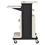 Oklahoma Sound PRC Series 3-Shelf Metal Mobile Presentation Cart with Lockable Wheels, Black (PRC250)~#|#~sp121246395_sc7