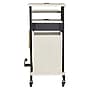 Oklahoma Sound PRC Series 3-Shelf Metal Mobile Presentation Cart with Lockable Wheels, Black (PRC250)~#|#~sp121246396_sc7