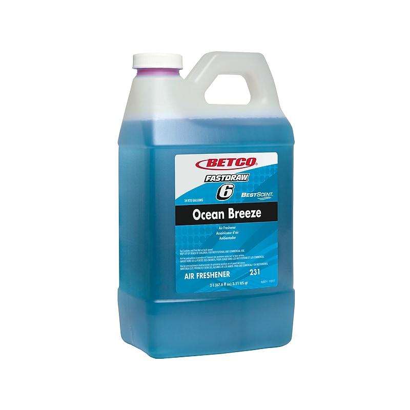 Betco BestScent Air Freshener, Ocean Breeze Scent, 67.6 Oz., 4/Carton (23147-00) image 1