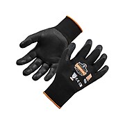 Ergodyne ProFlex 7001 Nitrile Coated Gloves, ANSI Level 3 Abrasion Resistance, Black, Medium, 12 Pairs (17953)