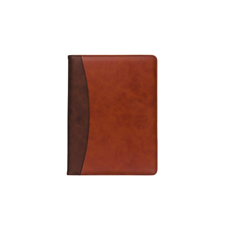 Samsill Faux Leather Padfolio/Notepad, Tan/Brown (71656) image 1