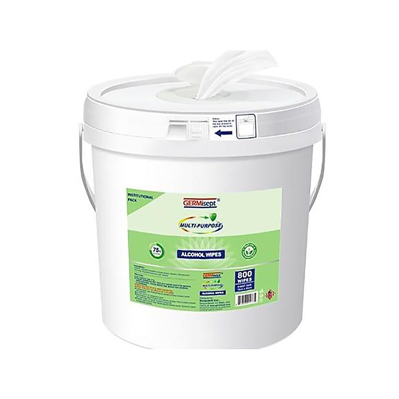 GERMisept Disinfecting Wipes, 800 Wipes/Container, 2/Carton (MC7301) image 1