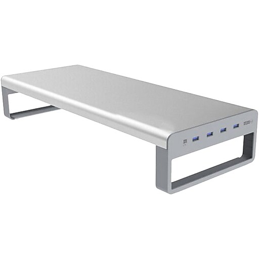 OTM Essentials Basics Aluminum Laptop Riser Stand, Silver (OBA2D