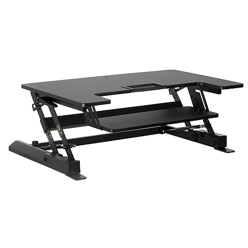 MountIt! Sit Stand Workstation Standing Desk Converter at Staples