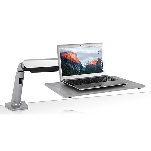MountIt! Sit Stand Laptop Mount, Desk Top Work Surface for 11"15.6