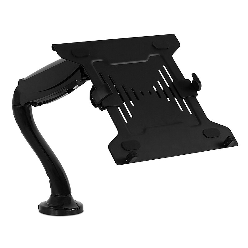 Mount-It! Full Motion Laptop Holder With Spring Arm for Up to 15" Laptops, Black (MI-6352LT) image 1