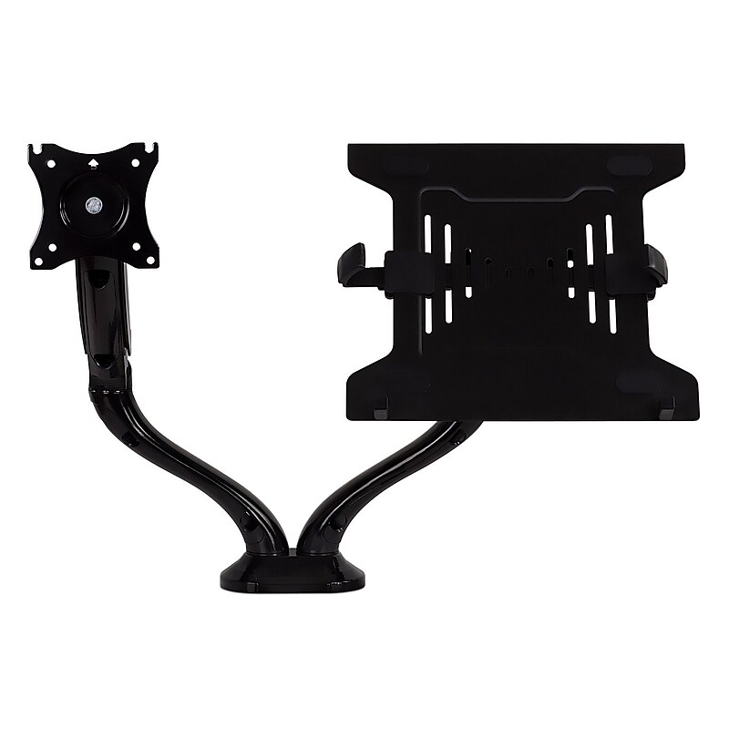 Mount-It! Adjustable Monitor Mount, Up to 27" Monitor, Black (MI-6352LTMN) image 1