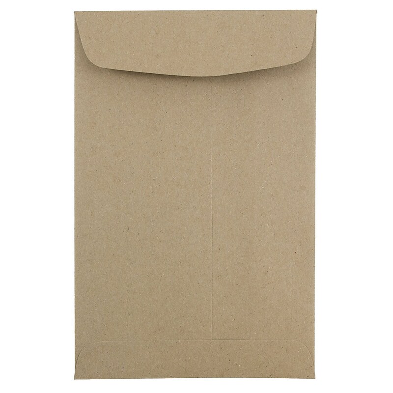 JAM Paper® 6 x 9 Open End Catalog Envelopes, Brown Kraft Paper Bag, Bulk 250/Box (51286524F) image 1