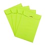 JAM Paper 6" x 9" Open End Catalog Colored Envelopes with Clasp Closure, Ultra Lime Green, 10/Pack (V0128133B)~#|#~sp121511721_sc7