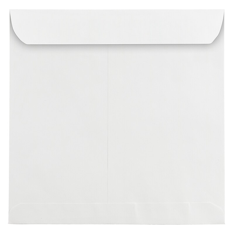 JAM Paper 10.5" x 10.5" Square Invitation Envelopes, White, 25/Pack (3992320) image 1