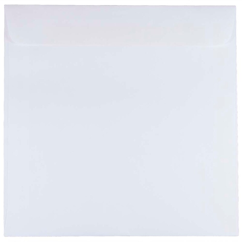 JAM Paper 8.5 x 8.5 Square Invitation Envelopes, White, Bulk 1000/Carton (4231C) image 1