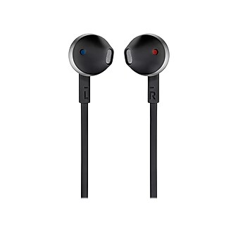 JBL TUNE 205 Stereo Earbud Headphones, Black (JBLT205BLKAM)
