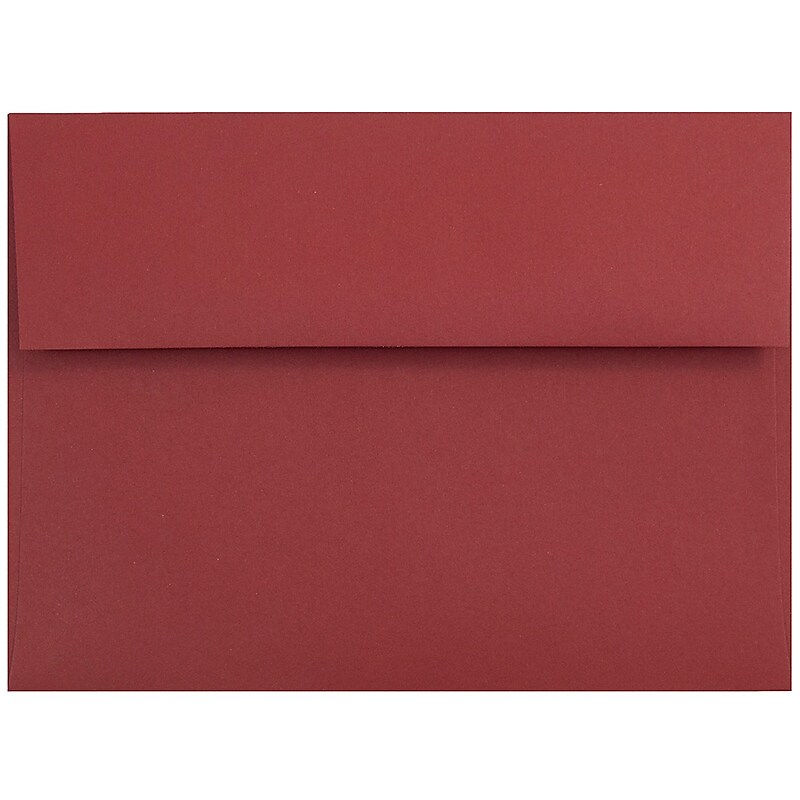 JAM Paper A7 Invitation Envelopes, 5.25 x 7.25, Dark Red, Bulk 250/Box (31511307H) image 1