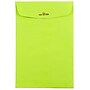 JAM Paper® 6 x 9 Open End Catalog Colored Envelopes with Clasp Closure, Ultra Lime Green, 25/Pack (V0128133F)~#|#~sp121512452_sc7