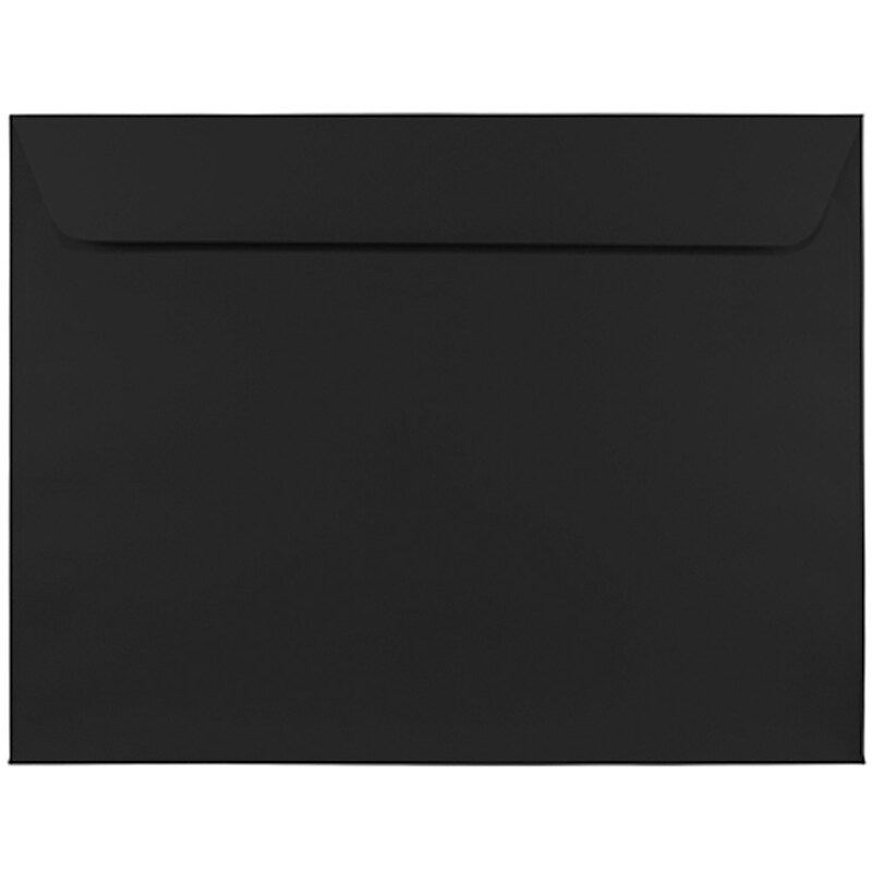 JAM Paper 9 x 12 Booklet Envelopes, Black, 50/Pack (2112755i) image 1