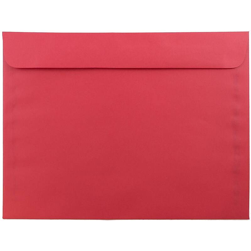 JAM Paper Booklet Envelope, 9" x 12", Red, 50/Pack (17253I) image 1